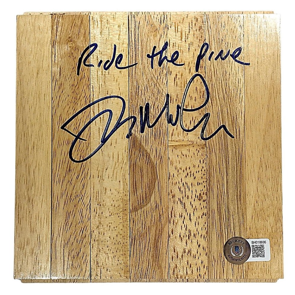 Jay Mohr Signed Basketball Floor Board Beckett Bob Sugar Jerry Maguire Autograph